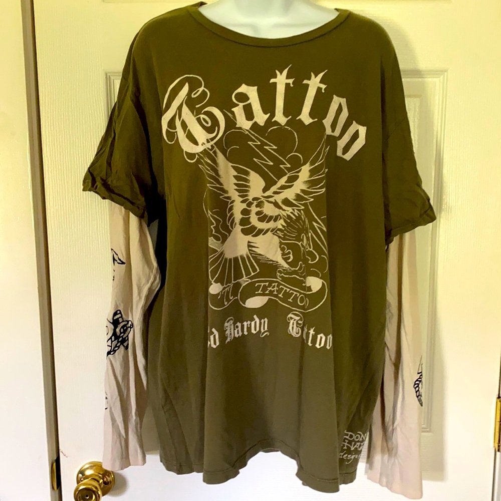 Ed Hardy Tattoo Mens long sleeve tee